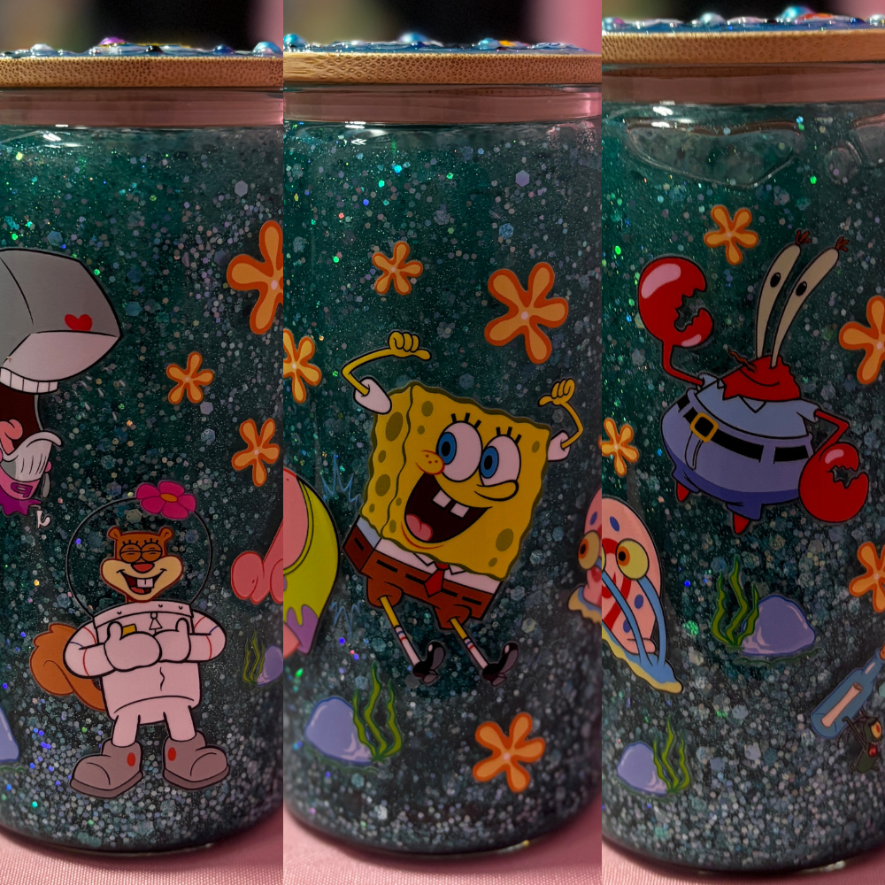 spongebob snow globe tumbler
