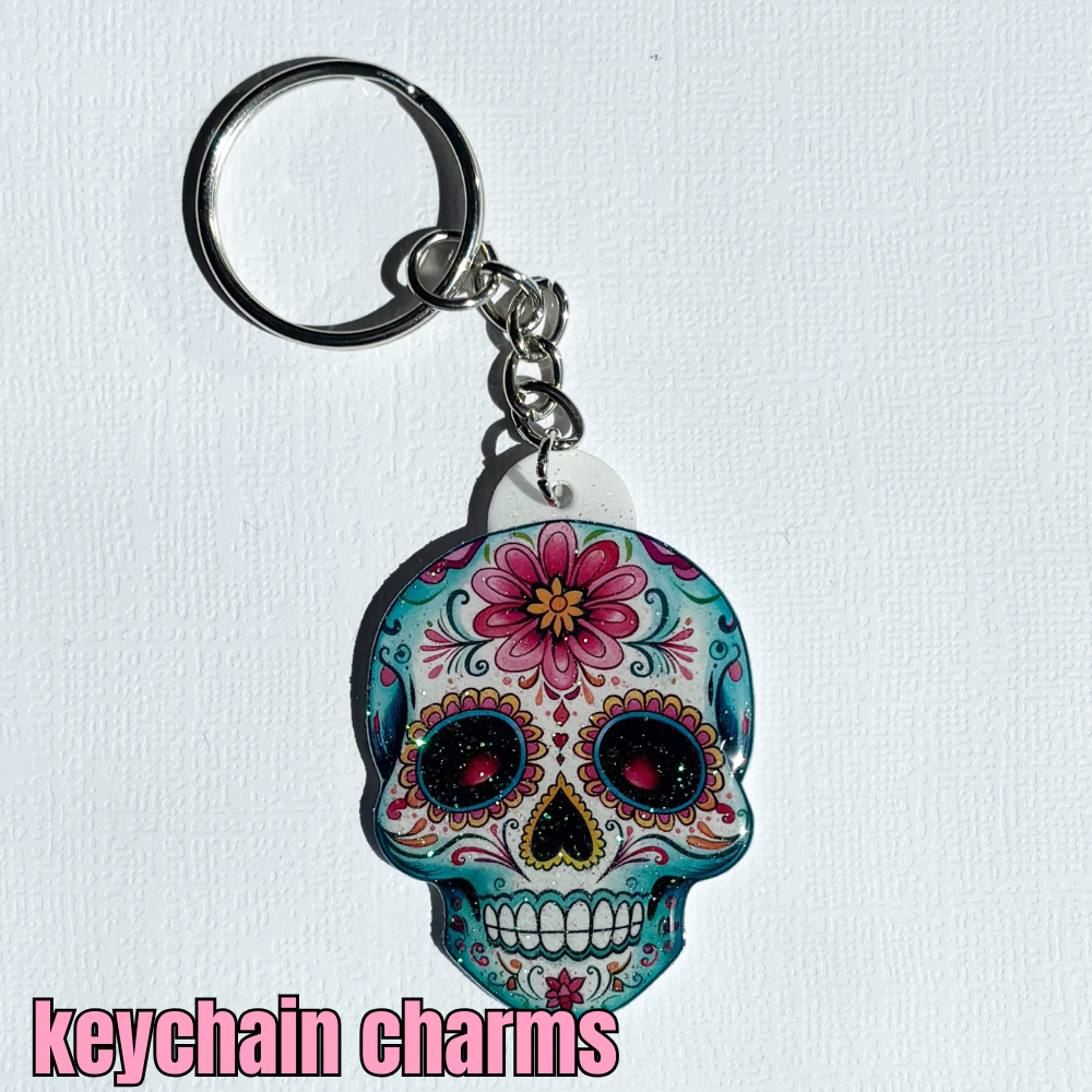 dia de los muertos keychain