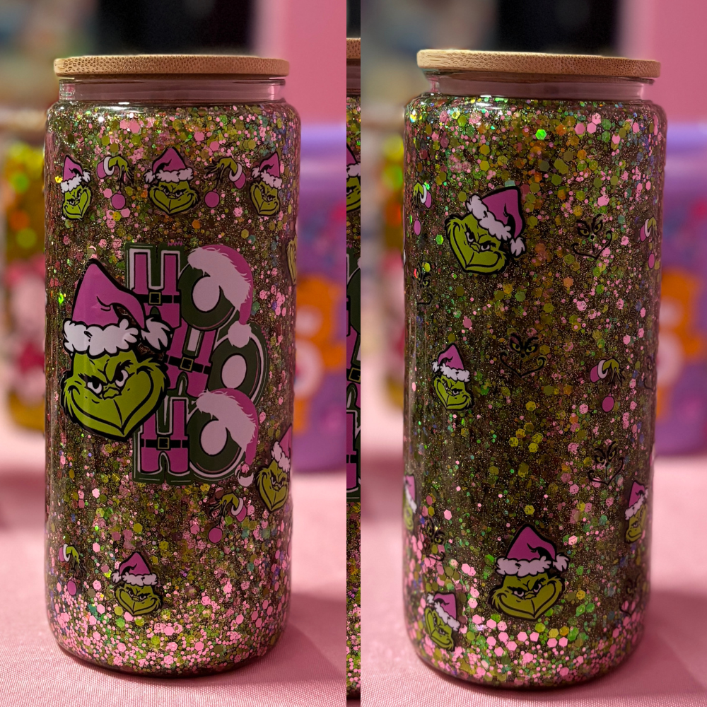 grinch snow globe tumbler