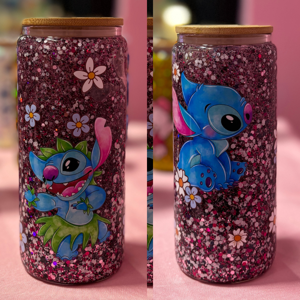 stitch snow globe tumbler