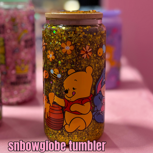 pooh snow globe tumbler