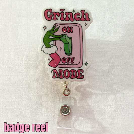 grinch mode badge reel
