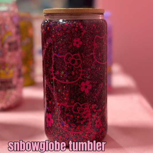 hello kitty snow globe tumbler