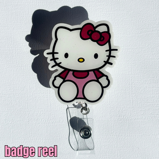 kitty badge reel