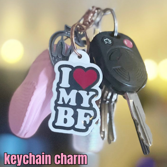 I love my bf keychain