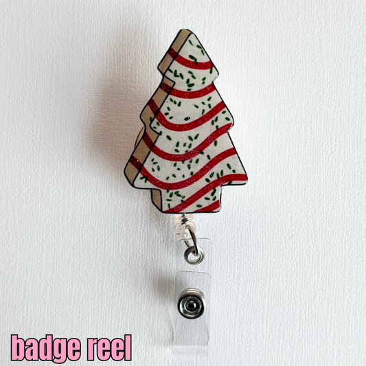 xmas tree snack badge reel