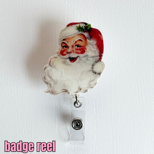 santa badge reel