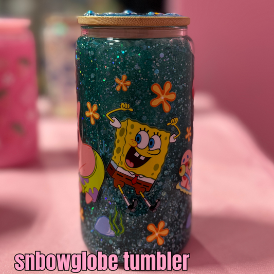 spongebob snow globe tumbler