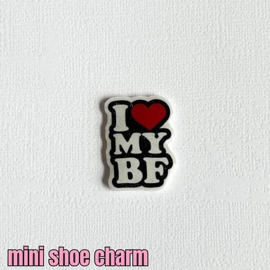 I love my boyfriend mini shoe charm