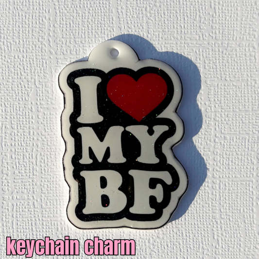 I love my boyfriend keychain